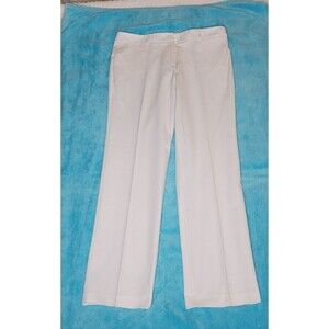 Rafaella ErgoFit White Dress Pants Womens 12 Stretch Control Top Straight Leg